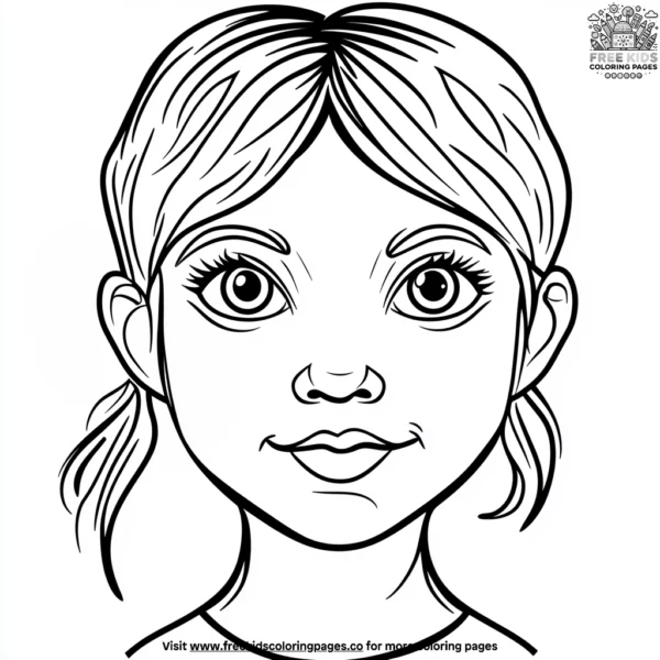 Friendly faces coloring pages