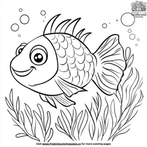 Friendly Fish Under the Sea Coloring Pages