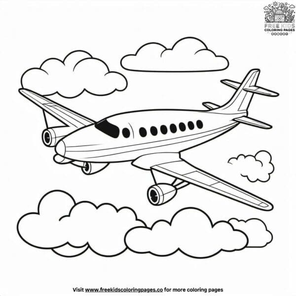 Friendly flyer coloring pages