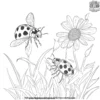 Friendly Ladybugs Coloring Pages