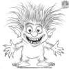 Friendly Troll Coloring Pages