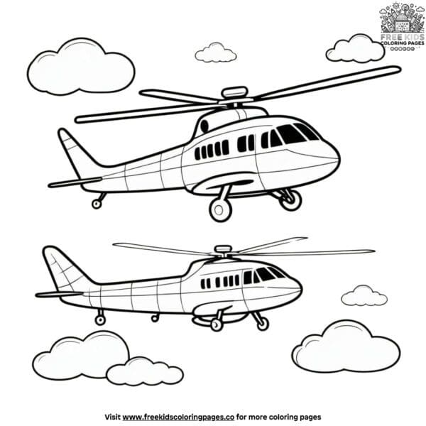 Fun flight friends coloring pages