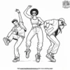 Funky Dance Styles Coloring Pages