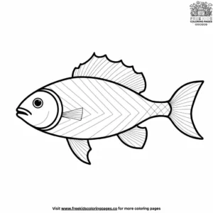 Funky Fish Scales Coloring Pages