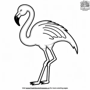 Funky flamingo feathers coloring pages