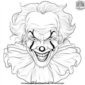 Funny Clowns Coloring Pages