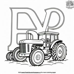 Funny Farm ABC Coloring Pages