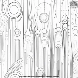 Futuristic Forms Coloring Pages