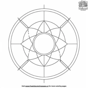 Futuristic Shapes Coloring Pages