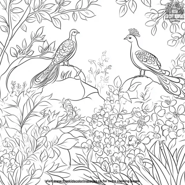 Garden bird coloring pages