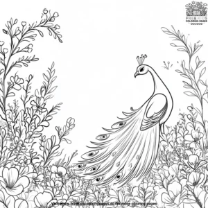 Garden strut coloring pages