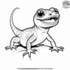 Gecko Grin Coloring Pages