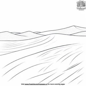 Gentle Desert Sands Coloring Pages