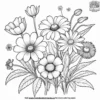 Gentle Flowers Coloring Pages