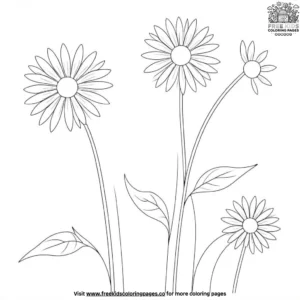 Gentle prairie flowers coloring pages