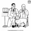 Gentle Veterinarian Coloring Pages