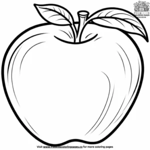 Giant Apple coloring pages