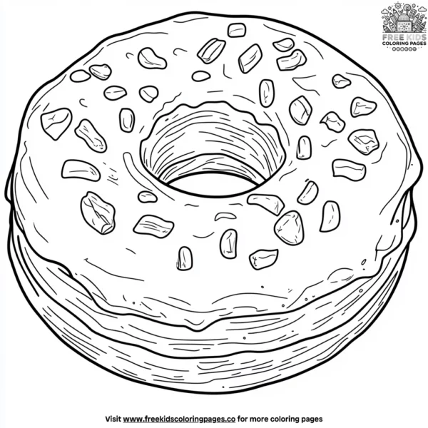 Giant donut extravaganza coloring pages