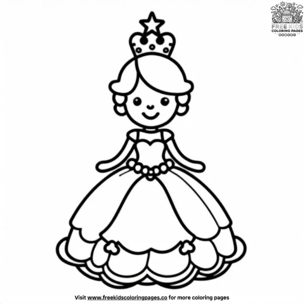 Gingerbread cinderella's ball coloring pages