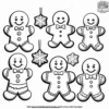 Gingerbread Cookie Coloring Pages