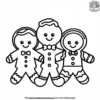 Gingerbread Family Portrait Coloring Pages