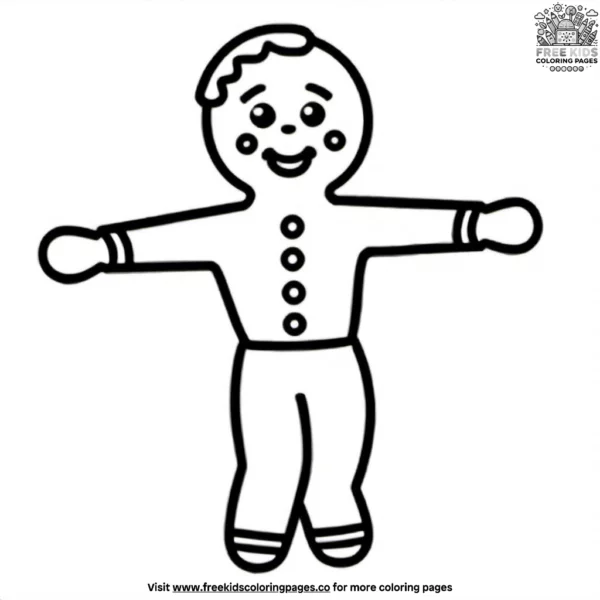 Gingerbread gymnasts coloring pages