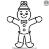 Gingerbread House Costume Party Coloring Pages