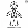 Gingerbread Lifeguards on Duty Coloring Pages