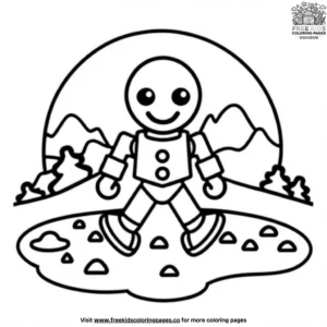 Gingerbread Mars Rover Coloring Pages