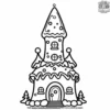 Gingerbread Rapunzel's Tower Coloring Pages