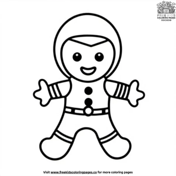 Gingerbread speed racer coloring pages