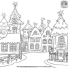 Gingerbread Village Coloring Pages