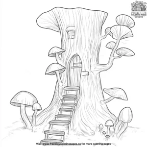 Gnome Home Coloring Pages