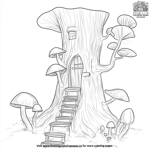 Gnome home coloring pages