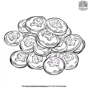 Golden Doubloons Coloring Pages