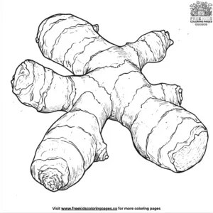 Golden Ginger Root Coloring Pages