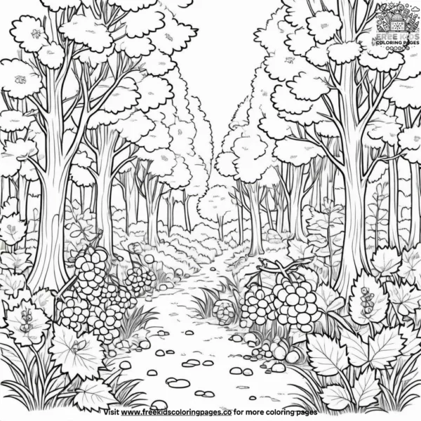 Gooseberry bush coloring pages