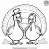 Grateful Gobblers Coloring Pages