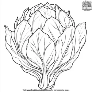 Green Endive Coloring Pages