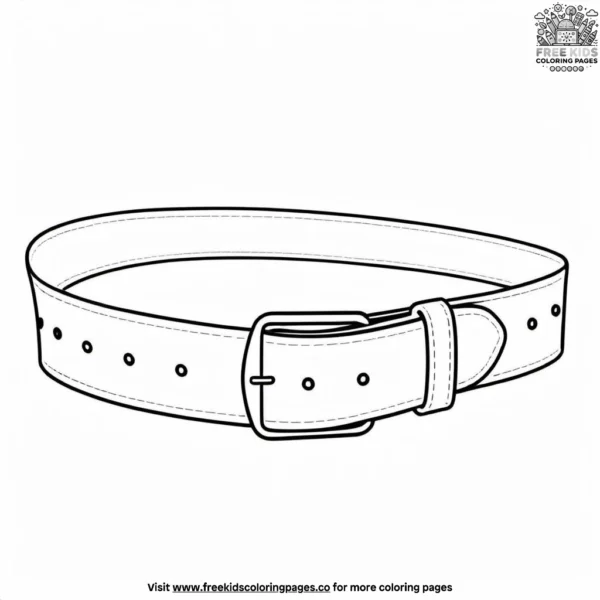 Groom's belt coloring pages