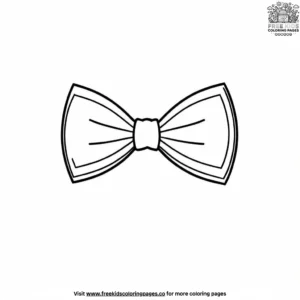 Groom's bowtie coloring pages