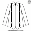 Groom's Suspenders Coloring Pages