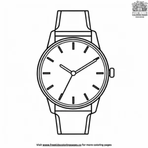 Groom's watch coloring pages