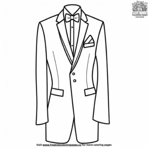 Groomsmen suits coloring pages