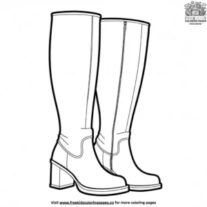 Groovy Go Go Boots Coloring Pages