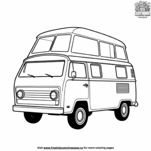 Groovy Van Designs Coloring Pages