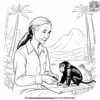 Groundbreaking Jane Goodall Coloring Pages