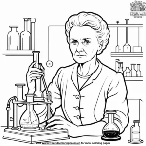 Groundbreaking Marie Curie Coloring Pages