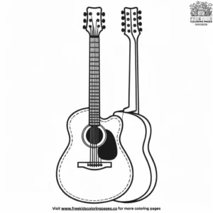 Guitar Coloring Pages