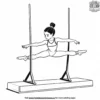 Gymnastics Practice Coloring Pages